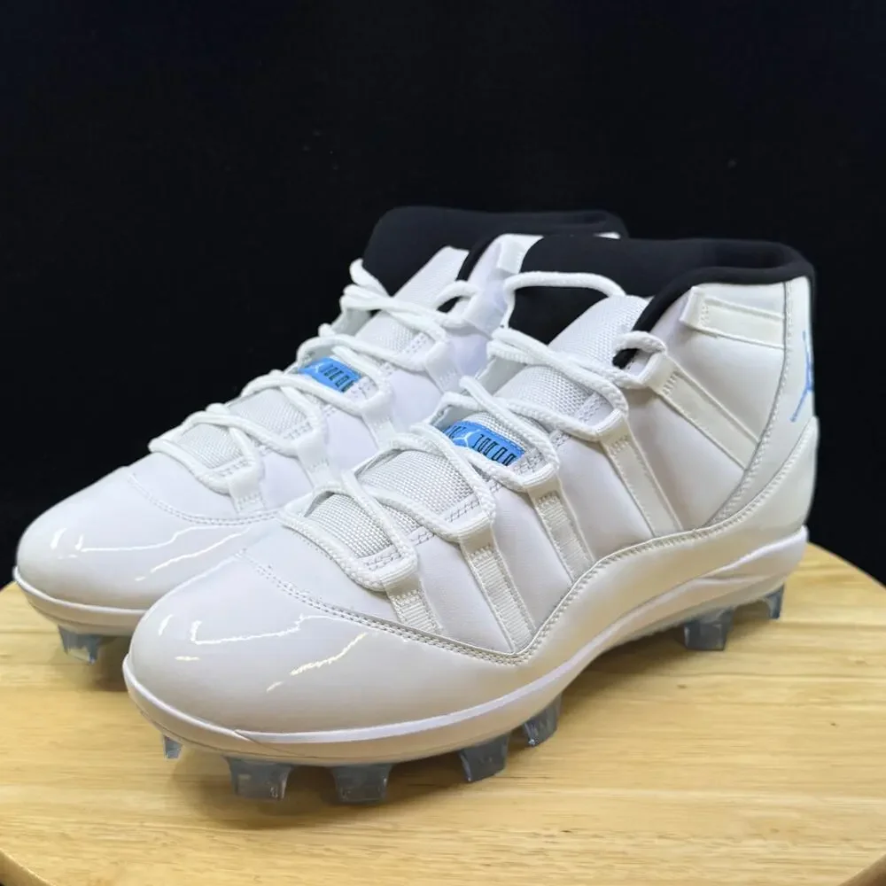 Size 11.5M- Jordan 11 Retro MCS Baseball Cleats White/Legend Blue HM7326-104